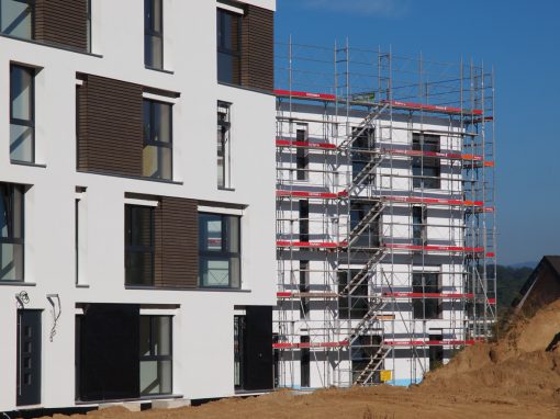 Echafaudages à Fétigny pour projet de logements Sémoret Parc